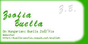 zsofia buella business card